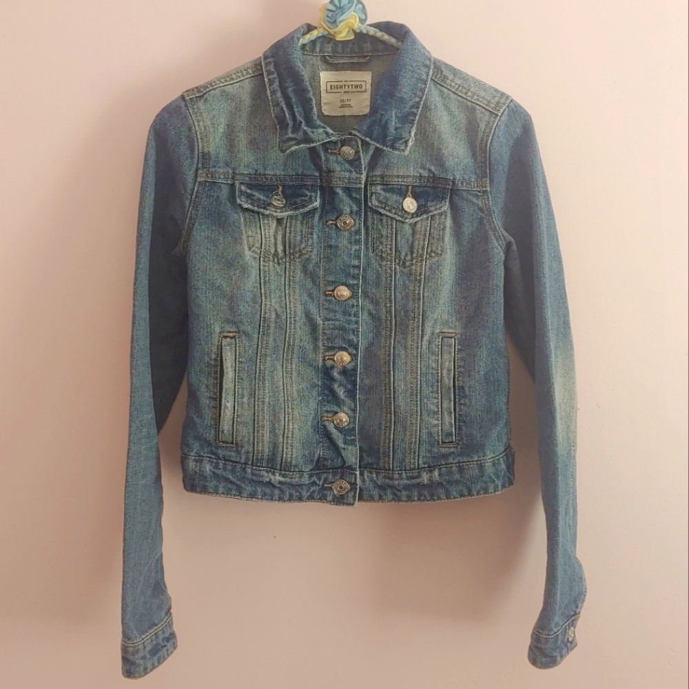 (2/$15) Ardene Eightytwo denim jacket size XS